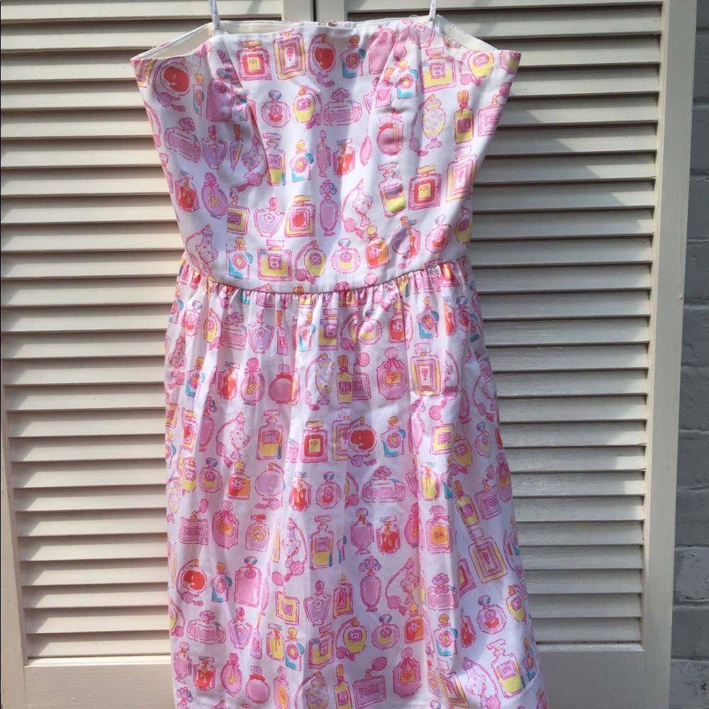 Lilly Pulitzer perfume bottle print dress